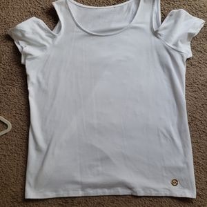 Michael Kors never worn white cold shoulder top.